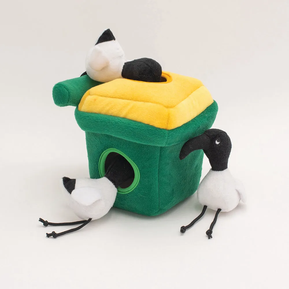 Zippypaws Burrow Bin Chicken In Wheelie Bin Dog Toy