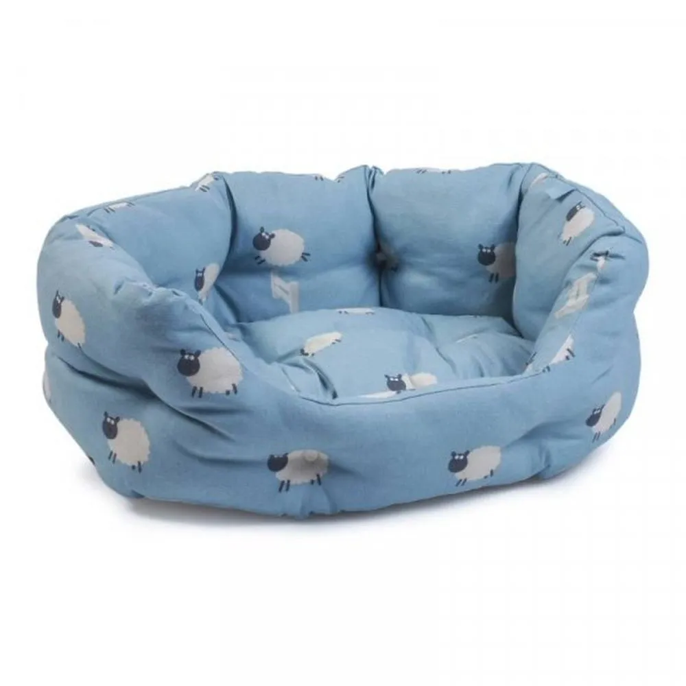 Zoon Oval Counting Sheep Pet Bed - Small